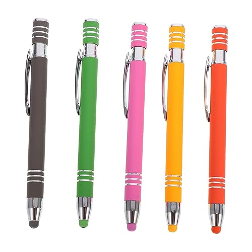 KOMBIUDA 5 Stück Kugelschreiber aus Metall Eingabestift Touchscreen-Stift Schule Stift für Telefon kapazitiver Stift Bildschirmstifte Kapazitive 2-in-1-Stifte Plastik Zufällige Farbe KOMBIUDA 5 Stück Kugelschreiber aus Metall Eingabestift Touchscreen-Stift Schule Stift für Telefon kapazitiver Stift Bildschirmstifte Kapazitive 2-in-1-Stifte Plastik Zufällige Farbe von KOMBIUDA