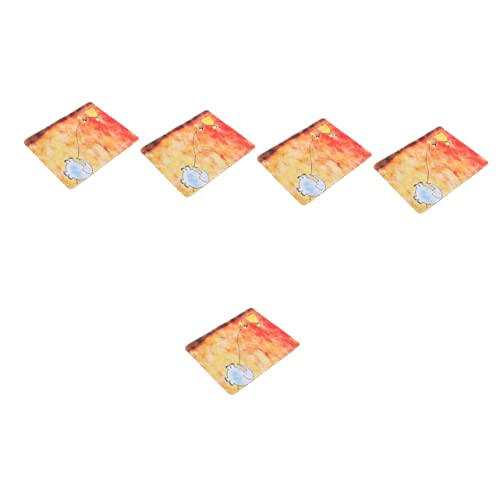 KOMBIUDA 5st Mauspad Kawaii-pad Cartoon-pad Mousepad-matte Rechteckmatte Süße Matte Gaming-matte Kabelloses Pad Anti-rutsch-pad Rutschfeste Unterlage Natürliches Gummi Gummimatte Quadrat von KOMBIUDA