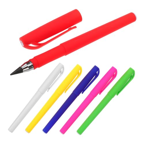 KOMBIUDA 6 Stück Bleistift Coole Stifte Schulbleistifte Bleistifte Für Anfänger Tintenlose Bleistifte Graphit Holzbleistift Ohne Tinte Für Immer Bleistift Stifte Skizzieren Plastik von KOMBIUDA