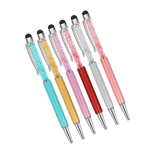 KOMBIUDA 6 Stück Touchscreen-Eingabestift Farbstift farbige Stifte kapazitiv Eingabestift für tragbar Kristallstift Handschriftstift Touchscreen-Stift Kugelschreiber Plastik Zufällige Farbe KOMBIUDA 6 Stück Touchscreen-Eingabestift Farbstift farbige Stifte kapazitiv Eingabestift für tragbar Kristallstift Handschriftstift Touchscreen-Stift Kugelschreiber Plastik Zufällige Farbe von KOMBIUDA