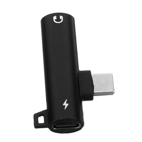 KOMBIUDA Digitaler Audioadapter kopfhöreradapter typ c Kopfhörer-Konverter Zubehör für Kopfhörer Audiokonverter Kopfhörerkonverter USB-Audio-Adapter Aluminiumlegierung Black KOMBIUDA Digitaler Audioadapter kopfhöreradapter typ c Kopfhörer-Konverter Zubehör für Kopfhörer Audiokonverter Kopfhörerkonverter USB-Audio-Adapter Aluminiumlegierung Black von KOMBIUDA