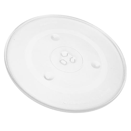 KOMBIUDA Glasschale für die Mikrowelle Glas für die Mikrowelle rotierende Servierplatte Austausch der Mikrowellenschüssel Ersatz-Mikrowellenplatte Ofentischglas Transparent von KOMBIUDA