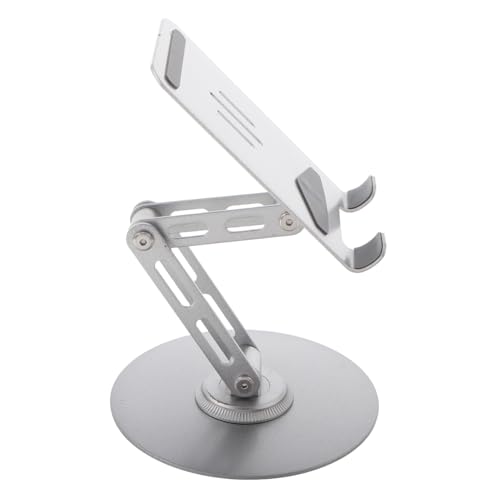 KOMBIUDA Handy-Tablet-Halter handyhalter tragbarer mobiler Basisständer Smartphone-Griff handyständer für den Schreibtisch Telefonhalter Aluminiumlegierung Silver von KOMBIUDA