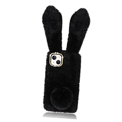 KOMBIUDA Handyhülle gehäuse pelziger Plüsch Cartoon-Telefon Lustige Telefonhüllen süßer Plüsch Flauschiges Hasenohr Handy Abdeckung Telefonkoffer Griff pelziger Hase Black KOMBIUDA Handyhülle gehäuse pelziger Plüsch Cartoon-Telefon Lustige Telefonhüllen süßer Plüsch Flauschiges Hasenohr Handy Abdeckung Telefonkoffer Griff pelziger Hase Black von KOMBIUDA