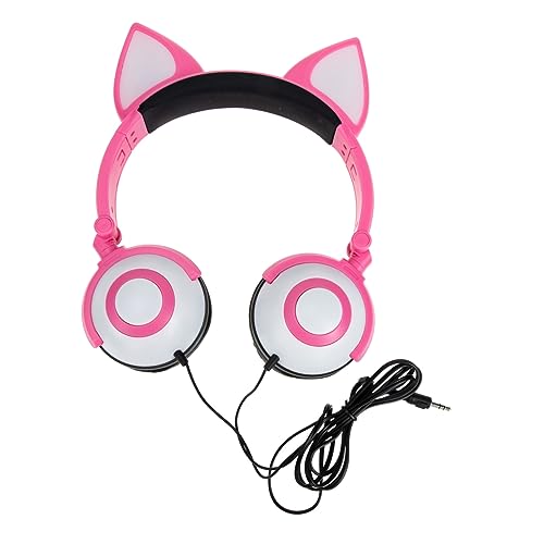 KOMBIUDA Kopfhörer für gehörschutzstöpsel Ohrhörer für Cartoon-Kopfhörer Kinderkopfhörer mit Kabel Kopfhörer süße Kopfhörer Headset Kopfhörer PVC Rosa KOMBIUDA Kopfhörer für gehörschutzstöpsel Ohrhörer für Cartoon-Kopfhörer Kinderkopfhörer mit Kabel Kopfhörer süße Kopfhörer Headset Kopfhörer PVC Rosa von KOMBIUDA
