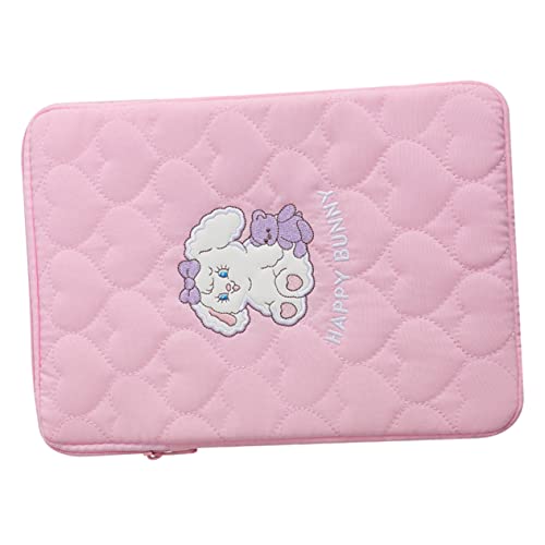 KOMBIUDA Tablet-Tasche Studenten-Laptop Laptoptaschen Für Damen Laptop-Tragetasche Schützend Tragbar Neopren-innentasche Laptoptasche Für Damen Reisen Tasche Für Tablet Tablette Rosa Stoff KOMBIUDA Tablet-Tasche Studenten-Laptop Laptoptaschen Für Damen Laptop-Tragetasche Schützend Tragbar Neopren-innentasche Laptoptasche Für Damen Reisen Tasche Für Tablet Tablette Rosa Stoff von KOMBIUDA