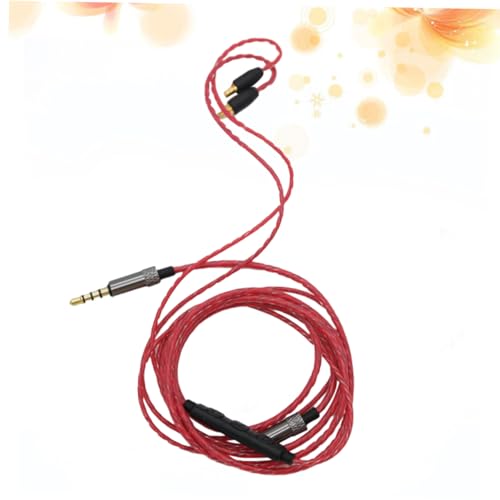 KOMBIUDA Upgrade Kabel für Kopfhörer Kabelsteuerung für Audio Hochwertiges Kupferkabel Rot KOMBIUDA Upgrade Kabel für Kopfhörer Kabelsteuerung für Audio Hochwertiges Kupferkabel Rot von KOMBIUDA