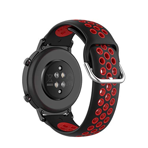 KOMI 20 mm 22 mm Silikon-Uhrenarmband, für Damen und Herren, Fitness, Sport, Ersatzarmband, Smartwatch-Zubehör von KOMI