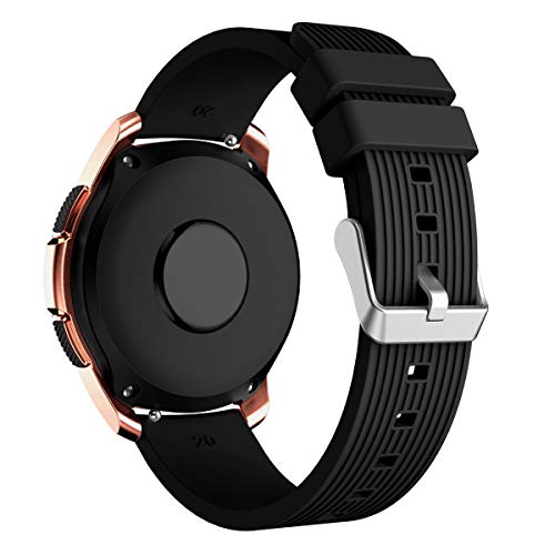 KOMI Uhrenarmband, kompatibel mit Galaxy Watch 42 mm/46 mm, Silikon, Fitness, Sport, Ersatzband von KOMI