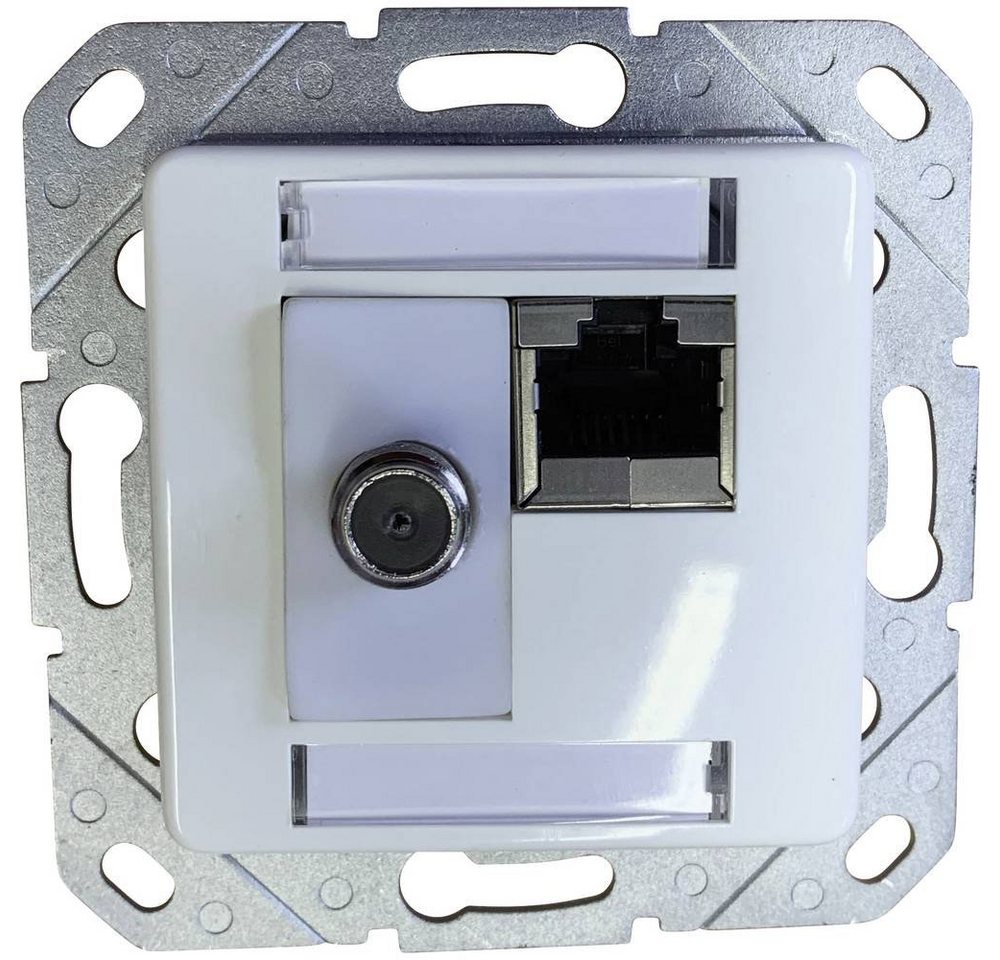 KOMOS Datendose TV mit Zentralplatte Netzwerk-Adapter KOMOS Datendose TV mit Zentralplatte Netzwerk-Adapter von KOMOS