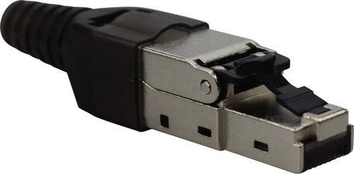 KOMOS RJ45 RJ45 Adapter CAT 6 [1x RJ45-Buchse - 1x offene Kabelenden] Silber von KOMOS