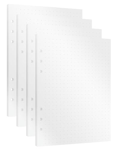 KOMPASS® 120 Dotted A5 Planner Inserts | Notepad Refill Sheets | 6-Hole A5 Paper (14.5 x 21 cm) | Refillable Sheets for Bullet Journaling, Notes & Sketches | FSC Paper 100 gsm von KOMPASS