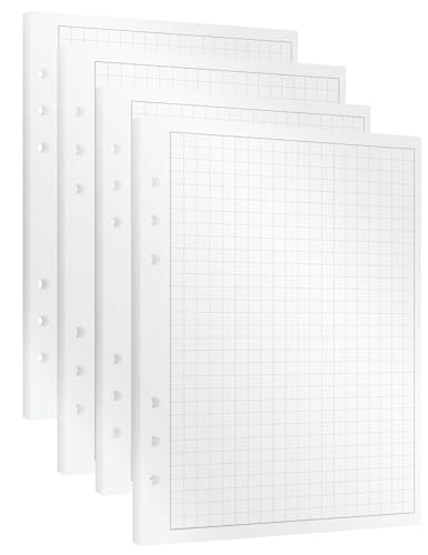 KOMPASS® 120 Grid A5 Planner Inserts | Notepad Refill Sheets | 6-Hole A5 Paper (14.5 x 21 cm) | Refillable Sheets for Graphs, Notes, Sketches & Calculations | FSC Paper 100 gsm von KOMPASS