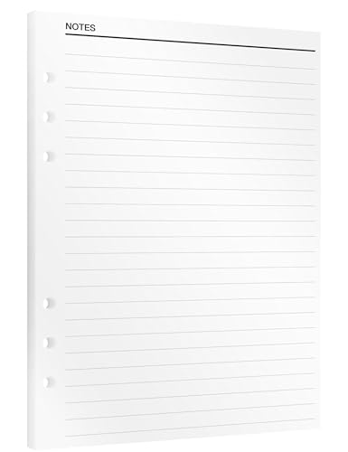 KOMPASS® Notebook Inserts for Ring Binder Planner | A5 (14.5 cm x 21 cm) | 30 Lined Pages for Notes, To-Do Lists & Creative Ideas | High-Quality FSC Paper | Refill Insert Sheets for A5 Planner von KOMPASS