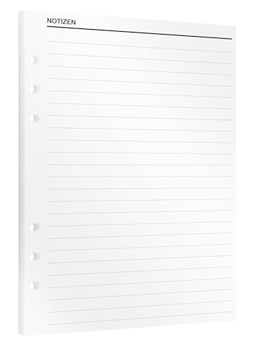 KOMPASS® Notizen-Block | 30 linierte DIN-A5-Ringbuchplaner-Einlagen | To-Do-Planer (14,5 cm x 21 cm) von KOMPASS