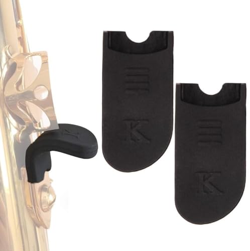 KOMUNJ 2 Stücke Saxophon Daumenauflage, Sax Gummi Cushion Daumenstütze Instrumente Zubehör, Schwarz Thumb Rest Daumenauflage Kissen Fingerschutz Zubehör für Sopran Alt und Tenor Sax KOMUNJ 2 Stücke Saxophon Daumenauflage, Sax Gummi Cushion Daumenstütze Instrumente Zubehör, Schwarz Thumb Rest Daumenauflage Kissen Fingerschutz Zubehör für Sopran Alt und Tenor Sax von KOMUNJ