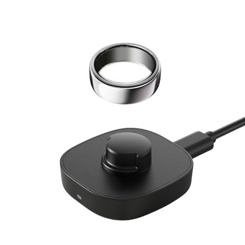 Kompatibel mit Ou ra R ing Gen3 Ladegerät, Schnellladestation mit USB-C-Kabel (Schwarz, Größe 12) von KONAFEI