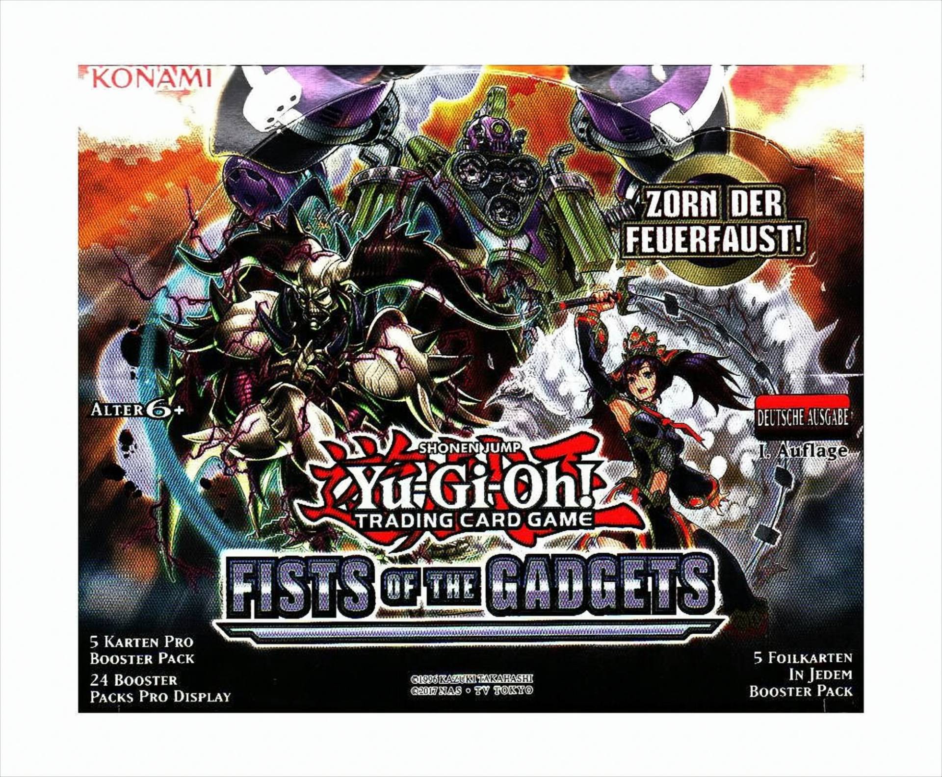 YuGiOh! Fist of Gadgets Zorn der Feuerfaust 24er Display deutsch von KONAMI