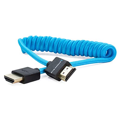 KONDOR BLUE Spiralkabel HDMI auf Full HDMI, 30,5 bis 61 cm, Blau von KONDOR BLUE
