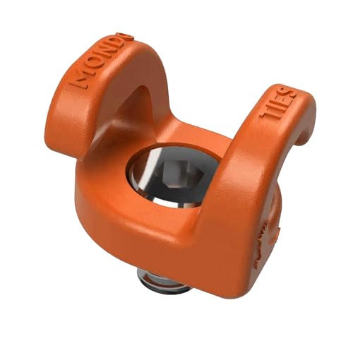 KONDOR BLUE x Armando Ferreira Mondo Ties Kabelmanagement-Clips für Kameras, Kabelorganisation, 6,35 mm (1/4 Zoll), 20 montiert, hält 2–3 Kabel und unterstützt bis zu 9 kg Kraft (5er-Pack), Orange von KONDOR BLUE