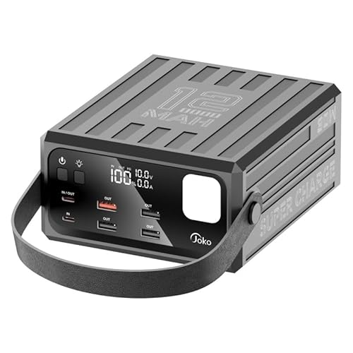 120000mAh Schnellladen Power Bank, 30W stark von Ladegerät Konfulon (USB C, A Input & Output), PD3.0 QC4.0 Energiebank mit LED Display von KONFULON