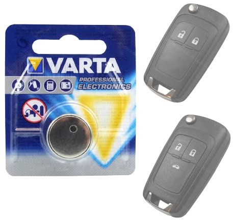 Autoschlüssel Batterie Knopfzelle passend für Opel Astra J Corsa E Insignia Meriva B Vectra von KONIKON