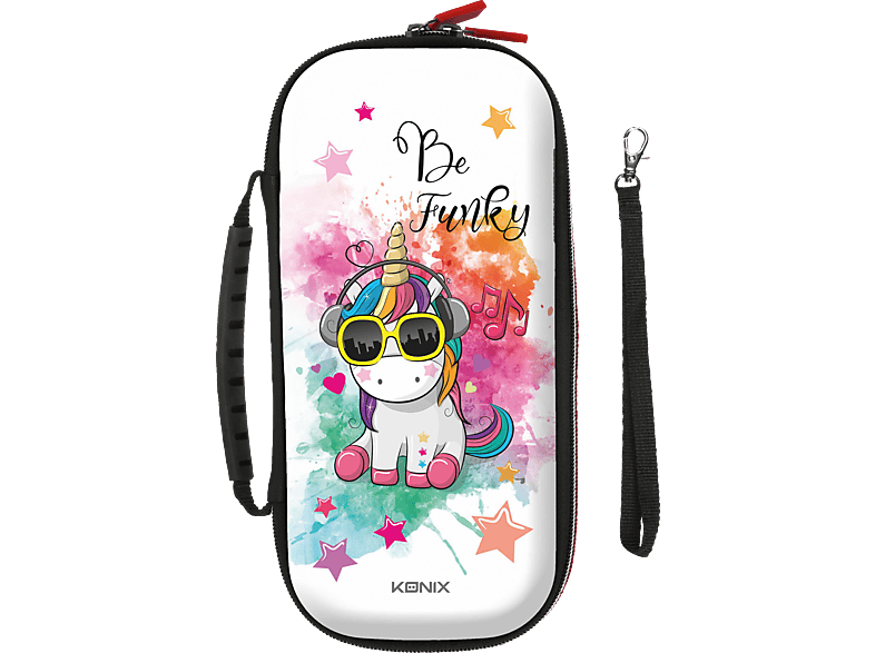 KONIX Unik Be Funky Tasche Zubehör für Nintendo Switch, Mehrfarbig von KONIX