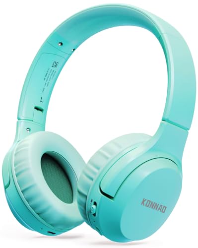 KONNAO Kinder Kopfhörer Wireless 60H, Faltbare On Ear Kopfhörer mit MIC, Lautstärkebegrenzer 85dB/94dB Drahtlose Kopfhörer, Over-Ear Kopfhörer für Kinder Erwachsene Schule Online Class Reisen KONNAO Kinder Kopfhörer Wireless 60H, Faltbare On Ear Kopfhörer mit MIC, Lautstärkebegrenzer 85dB/94dB Drahtlose Kopfhörer, Over-Ear Kopfhörer für Kinder Erwachsene Schule Online Class Reisen von KONNAO