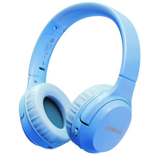 KONNAO Kinder Kopfhörer Wireless 60H, Faltbare On Ear Kopfhörer mit MIC, Lautstärkebegrenzer 85dB/94dB Drahtlose Kopfhörer, Over-Ear Kopfhörer für Kinder Erwachsene Schule Online Class Reisen KONNAO Kinder Kopfhörer Wireless 60H, Faltbare On Ear Kopfhörer mit MIC, Lautstärkebegrenzer 85dB/94dB Drahtlose Kopfhörer, Over-Ear Kopfhörer für Kinder Erwachsene Schule Online Class Reisen von KONNAO