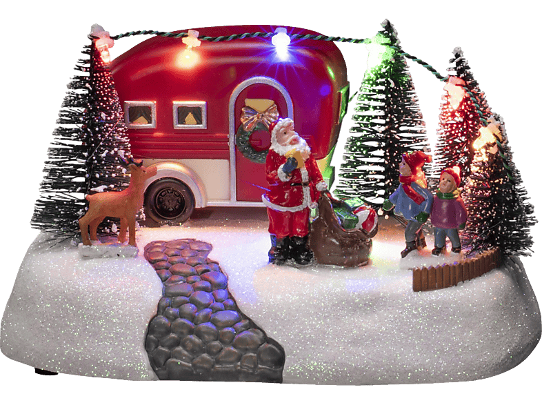 KONSTSMIDE 4238-000 LED Wohnwagen, 6 Bunte Dioden Weihnachtsbeleuchtung, Bunt, Mehrfarbig von KONSTSMIDE