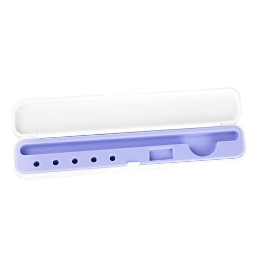 KONTONTY 1 STK Apfel Aufbewahrungsbox Stifthalter Eingabestift Zubehör Tablet-Stift Praktisches Bleistiftzubehör Stylus Federmäppchen Tablet-Halter Ladegerät Elektronisch Violett Kieselgel von KONTONTY