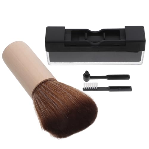 KONTONTY 1 Set Reinigungsbürsten Set Aus Samt Für Plattenspieler Schallplattenreiniger Album Reinigungsbürsten Aus Holz von KONTONTY