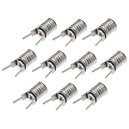 KONTONTY 10St e10 lampenfassung befestigung LED-Lampen Lampenadapter schrauben E Lampenfassung E Fassung für Anzeigelampen Glühbirnen Licht Steckdose Lampenfassung einschrauben Lampensockel von KONTONTY