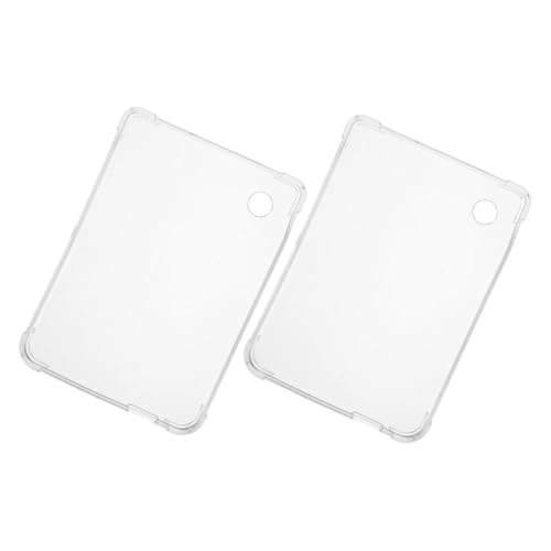 KONTONTY 2 Stück E-Book-hülle E-Book-schutzhülle Klare Buchdeckel Klarsichthülle Für E-Reader Schutzhülle Für E-Books Schutzhülle Für Elektronisches Lesegerät Weiches Silikon Transparent von KONTONTY