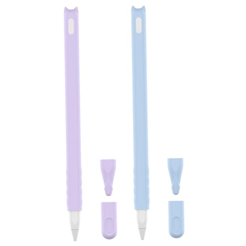 KONTONTY 2 Stück Stiftbedeckungskappe Stift für Griff TIPP Silikagel-Etui für Bleistift Etui kompatibel für Pencil Etui für Bleistift der 2. Generation Hülle für Bleistift Blau KONTONTY 2 Stück Stiftbedeckungskappe Stift für Griff TIPP Silikagel-Etui für Bleistift Etui kompatibel für Pencil Etui für Bleistift der 2. Generation Hülle für Bleistift Blau von KONTONTY