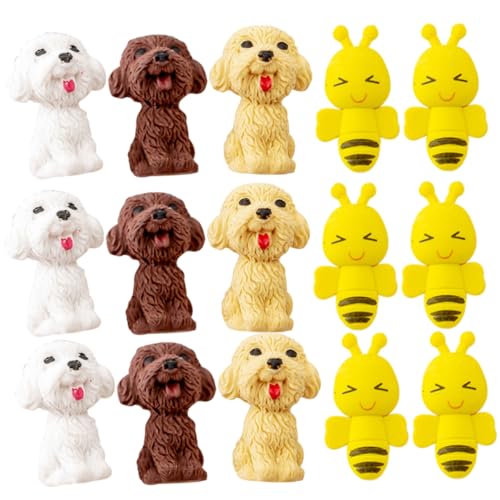 KONTONTY 20 Stück Radiergummi Bleistift Mini-Radierer zufällig Schule spaß erasers for schulzeug kindersachen kuschelig Kinderzubehör Studentenversorgung Multifunktions-Radierer von KONTONTY