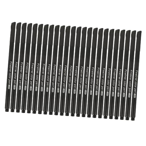 KONTONTY 24 Stück Hookline-nadelstift Bußgeld Stifte Mit Feiner Spitze Textmarker Multifunktionale Kunststifte Zeichenstifte Schnell Trocknender Marker Tragbare Farbstifte Plastik Black von KONTONTY