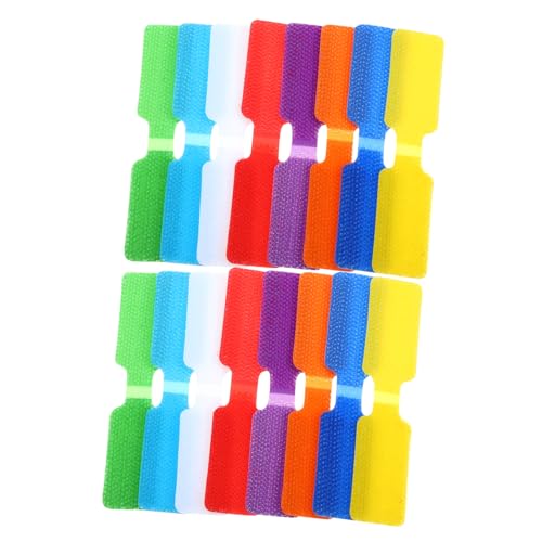 KONTONTY Kabel-Organizer 24 Stück Nylon-Kabeletiketten Kabeletiketten Etiketten für Kabelmanagement einfach zu verwenden von KONTONTY