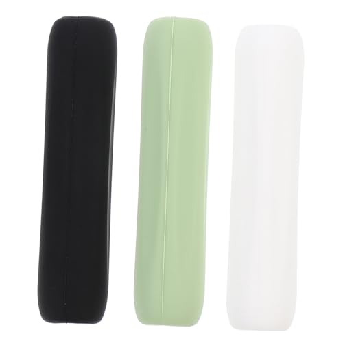 KONTONTY 3 Stück Bleistift Silikonhülle Griffschutzhülle Griffetui Stylus Stiftetui Ergonomischer Griffhalter Stylus Hüllenhalter Stylus Stifthülle Stylus Griffhalter Schwarz von KONTONTY