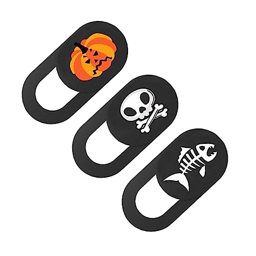 KONTONTY Webcam-Abdeckung Folie Halloween 3er-Pack Laptop-Kamera-Abdeckung Folie Sichtschutz für Halloween Quick Slide-Webcam-Abdeckung für Laptop von KONTONTY