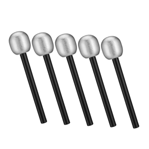 KONTONTY 5 Stück Simulationsmikrofon Mikrofone Mikrofon Mikrofon Disco Geburtstagsdekorationen Gefälschte Mikrofon Requisiten Präsentieren Mikrofon Kostüm Tuch Silber KONTONTY 5 Stück Simulationsmikrofon Mikrofone Mikrofon Mikrofon Disco Geburtstagsdekorationen Gefälschte Mikrofon Requisiten Präsentieren Mikrofon Kostüm Tuch Silber von KONTONTY