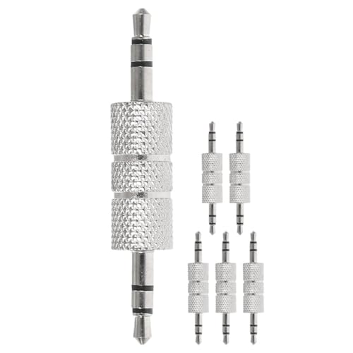 KONTONTY Klinke Adapter 6er Set Audio Adapter Klinkenstecker Auf Klinkenstecker Stereo Audio Verbindung Für Kopfhörer Lautsprecher Und Audiogeräte Hochwertiger Audio Jack Coupler KONTONTY Klinke Adapter 6er Set Audio Adapter Klinkenstecker Auf Klinkenstecker Stereo Audio Verbindung Für Kopfhörer Lautsprecher Und Audiogeräte Hochwertiger Audio Jack Coupler von KONTONTY