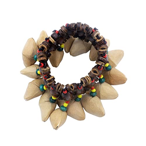 KONTONTY Afrikanische Handglocke aus Nussschalen für Djembe Handglocke für Tanzpartys und Kreative Aktivitäten Langlebig und Ansprechend Gestaltet KONTONTY Afrikanische Handglocke aus Nussschalen für Djembe Handglocke für Tanzpartys und Kreative Aktivitäten Langlebig und Ansprechend Gestaltet von KONTONTY