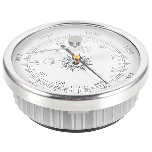 KONTONTY Aneroid Barometer Wetterstation Tragbares Aneroidbarometer für Innen und Außenbereich Präzises Werkzeug zur Luftdruckmessung für Terrasse Garten KONTONTY Aneroid Barometer Wetterstation Tragbares Aneroidbarometer für Innen und Außenbereich Präzises Werkzeug zur Luftdruckmessung für Terrasse Garten von KONTONTY
