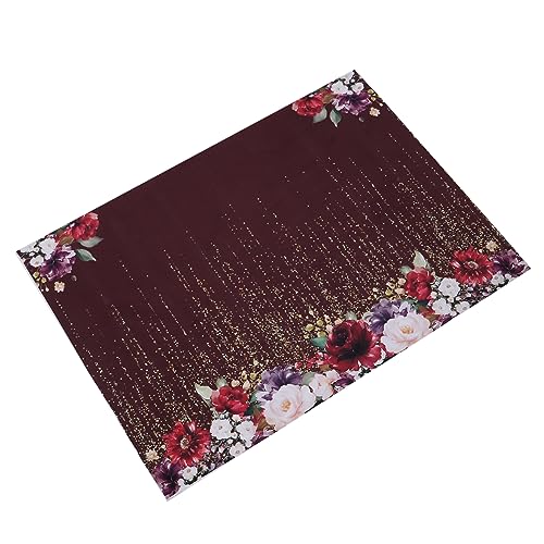 KONTONTY Blumenhintergrundtuch Fotografischer Hintergrundstoff Wandteppiche Studiokulisse Partydekorationen Blumenparty-kulisse Blumenkulisse Blumenwand Hintergrund -Requisite Vinyl von KONTONTY