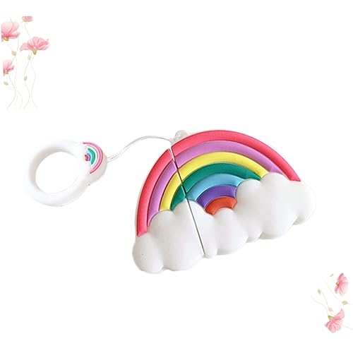 KONTONTY Cloud Rainbow Bridge Kopfhörergehäuse für draußen Ohrhörer Schlüssel Hallo Kratzfest Wolke Abdeckung für kabellose Kopfhörer kabellose kopfhörer hülle kabelloser Kopfhörerschutz KONTONTY Cloud Rainbow Bridge Kopfhörergehäuse für draußen Ohrhörer Schlüssel Hallo Kratzfest Wolke Abdeckung für kabellose Kopfhörer kabellose kopfhörer hülle kabelloser Kopfhörerschutz von KONTONTY