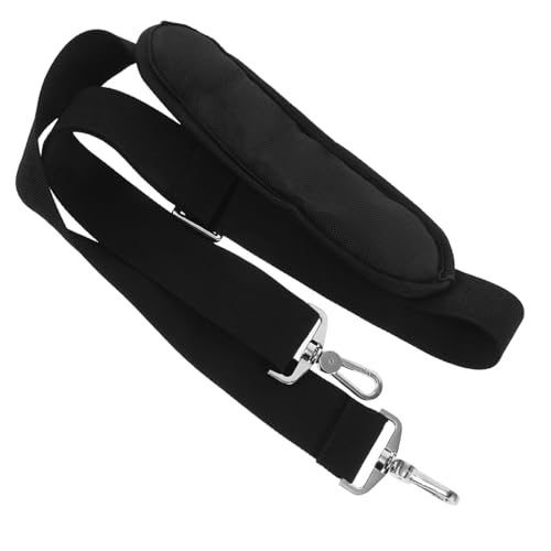 KONTONTY Computer-Rucksackgurt Schulter Taschengurt einstellbar klare Umhängetasche Riemen für Laptoptaschen Taschenriemen ersetzen Kreuzgurt Handtaschenriemen Nylon Black von KONTONTY