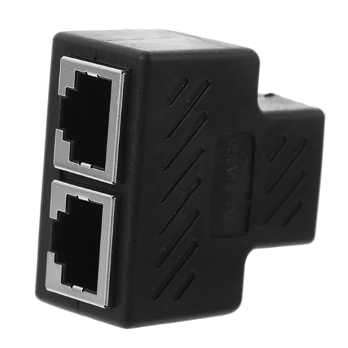 KONTONTY Ethernet Splitter Splitter Hochgeschwindigkeit Lan Verteiler Stabiler Langlebig für Router PC Modem Leicht KONTONTY Ethernet Splitter Splitter Hochgeschwindigkeit Lan Verteiler Stabiler Langlebig für Router PC Modem Leicht von KONTONTY