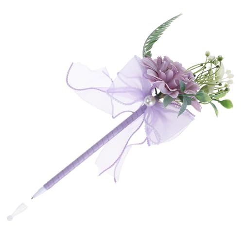 KONTONTY Kugelschreiber mit künstlichem Blumenstrauß Künstlicher Blumenstift Blumenschreibstift Blumenstraußstift Blumenstifte gefälschter Blumenstift Plastik Violett KONTONTY Kugelschreiber mit künstlichem Blumenstrauß Künstlicher Blumenstift Blumenschreibstift Blumenstraußstift Blumenstifte gefälschter Blumenstift Plastik Violett von KONTONTY