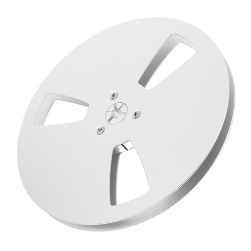 KONTONTY Leere Bandspule Trachealrolle Aufnahmerolle Rolle Zu Rolle Neues Spulen-tonbandgerät Rolle-zu-Rolle-Band Reel-to-Reel-kassettenspieler Aluminiumlegierung Silver von KONTONTY